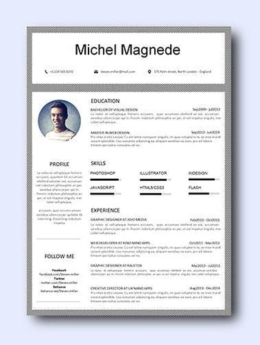 right choice resume template