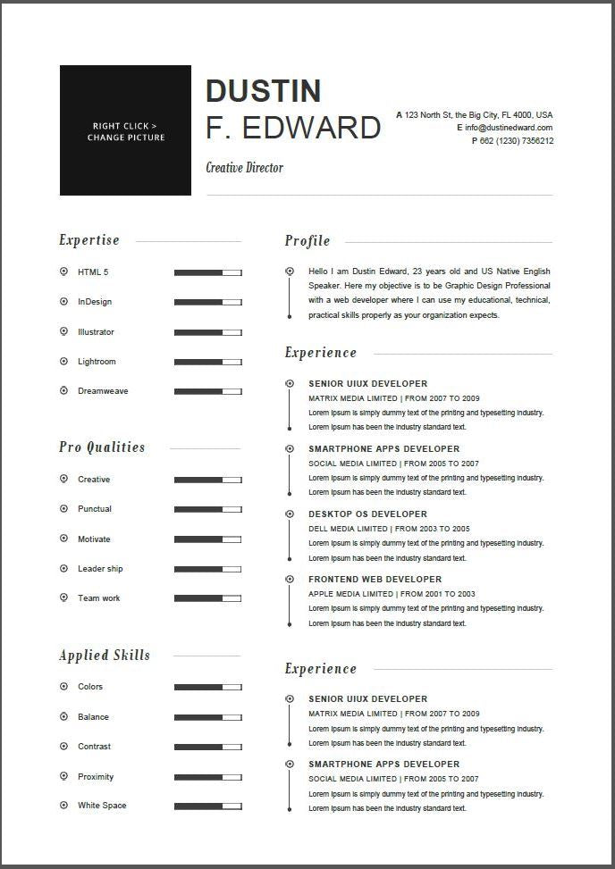 21 timeless resume template