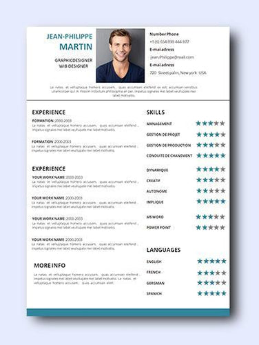 simply teal 1 resume template